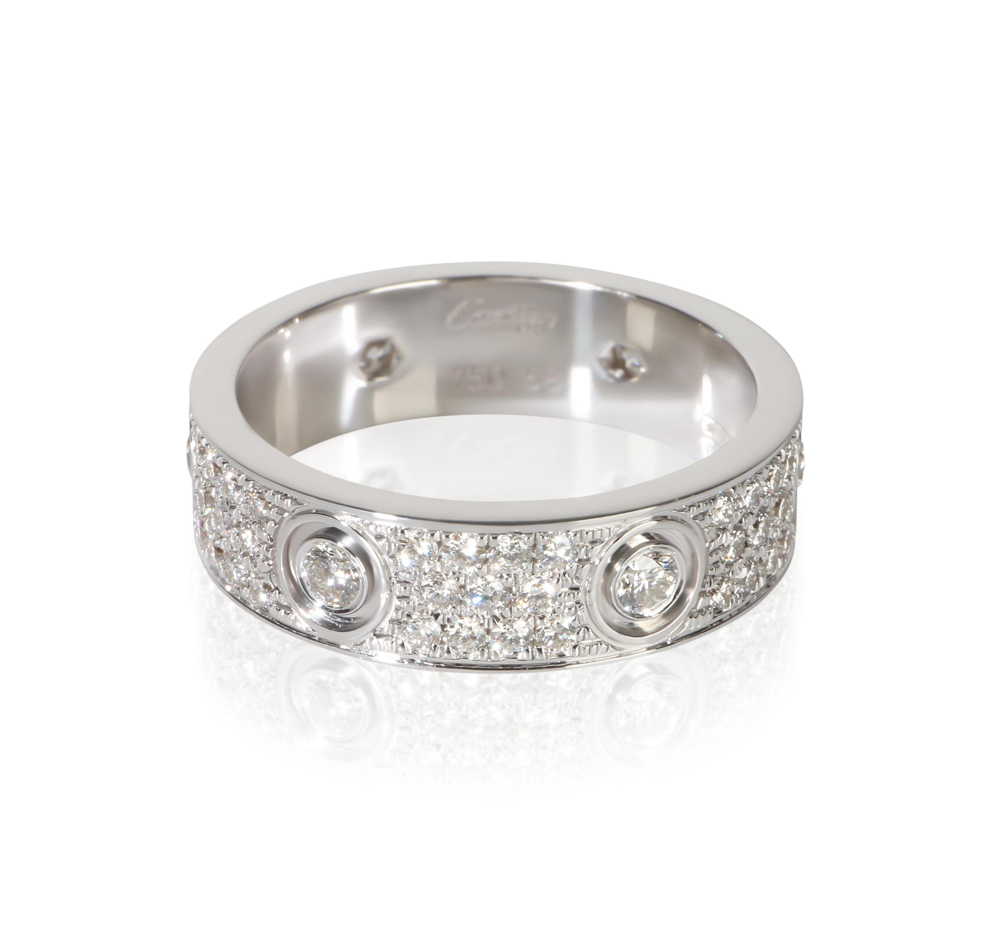 Pre-Owned Cartier White Gold Diamond Love Ring