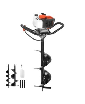 52cc Gas Post Hole Digger with 6 and 10 in Auger Bits