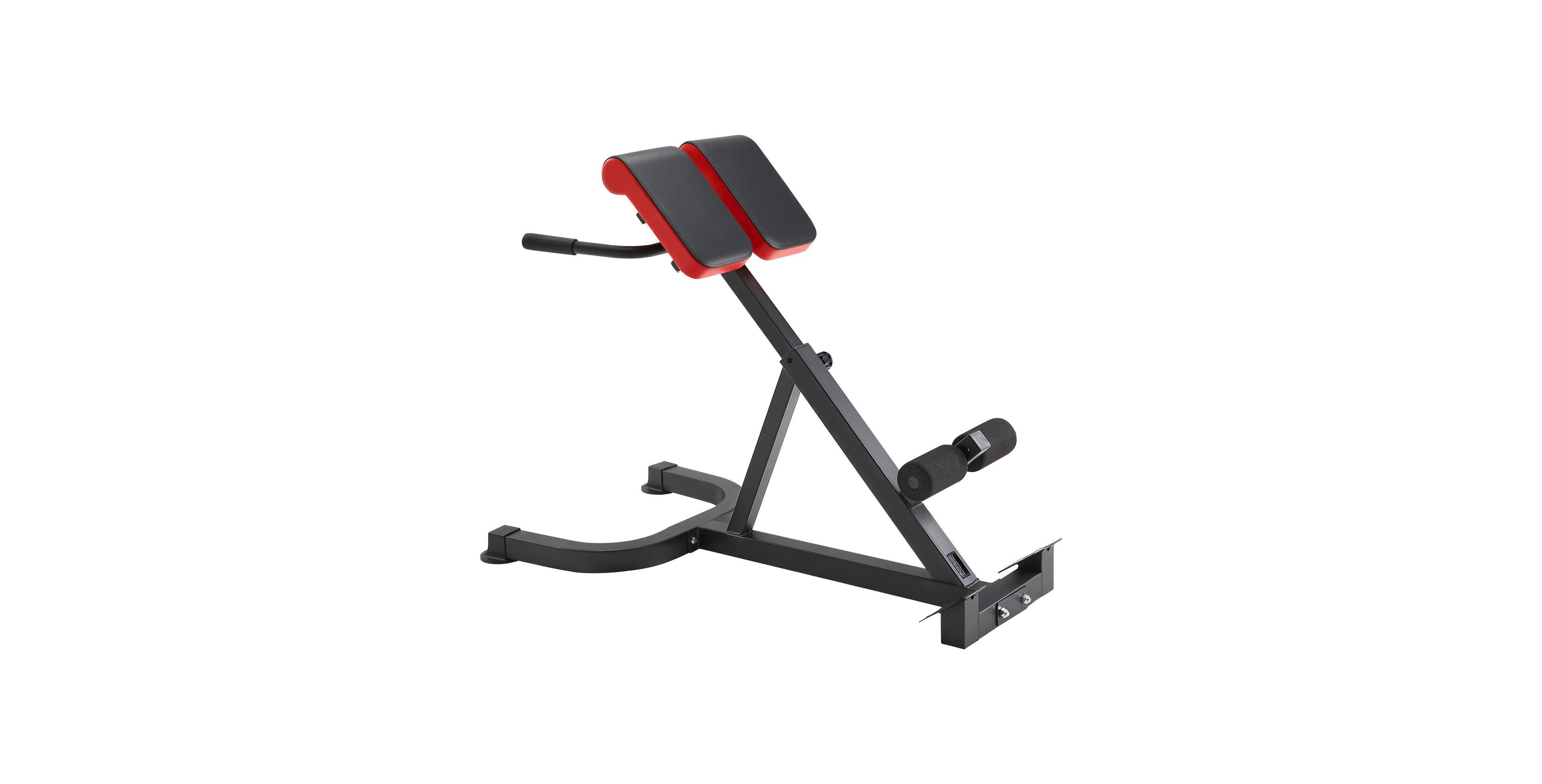 Sugift Foldable Roman Chair Hyperextension Bench for Glute and Back Training