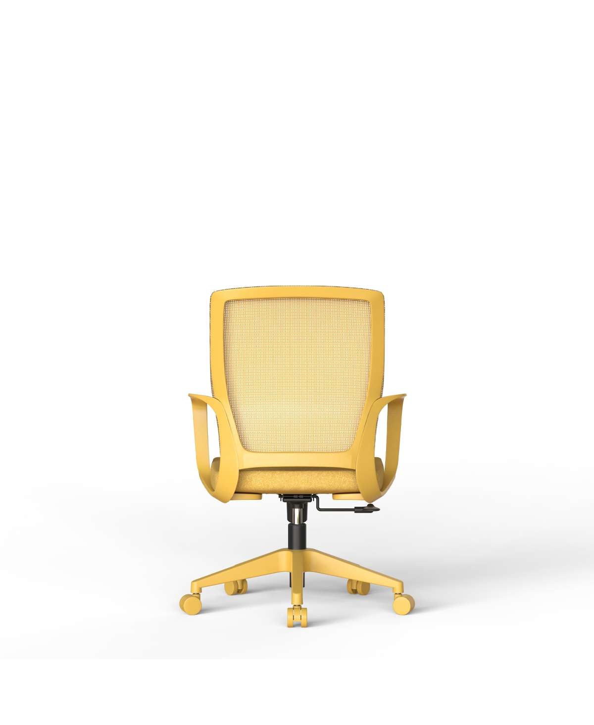 Streamdale Furniture Colorful Mesh Task Chair 350LBS, Adjustable Swivel Office Chair - Yellow