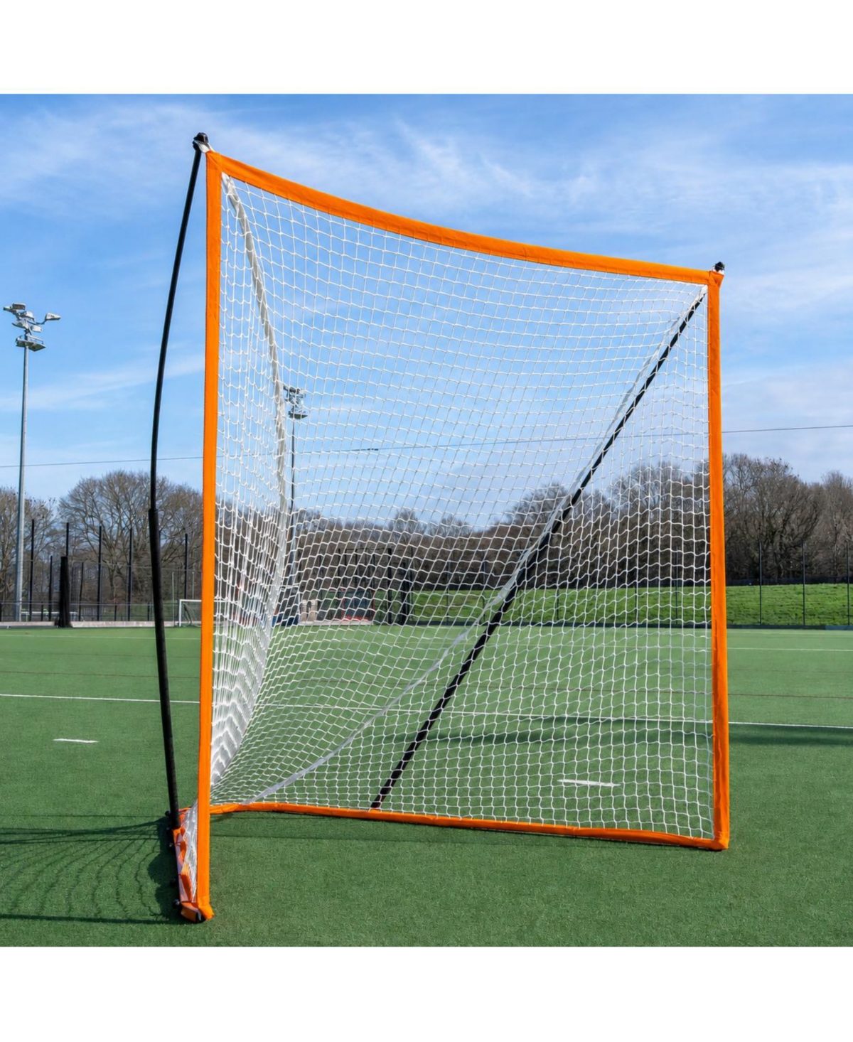Peneyon Portable 6x6 Regulation Lacrosse Goal Pop Up Steel Fiberglass Frame Carry Bag