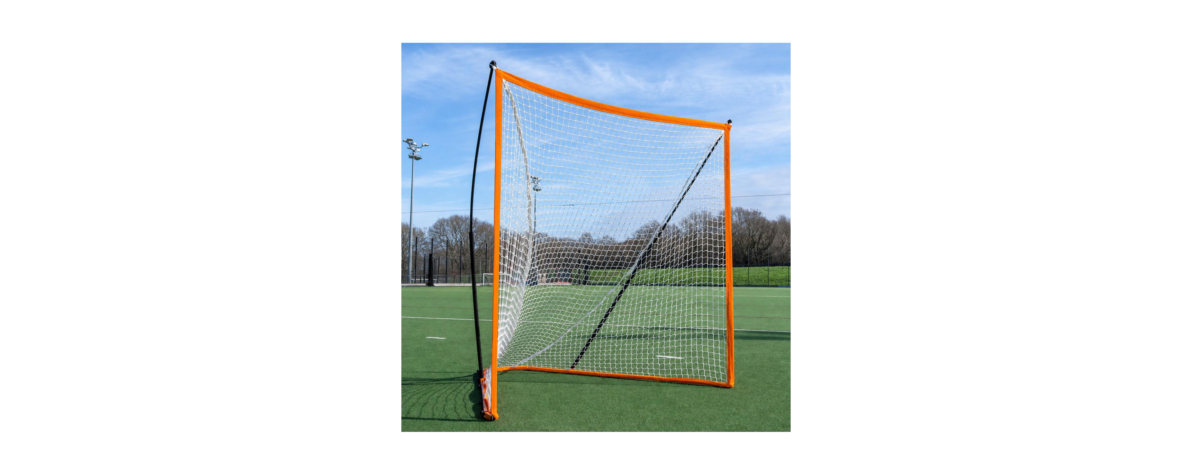 Peneyon Portable 6x6 Regulation Lacrosse Goal Pop Up Steel Fiberglass Frame Carry Bag