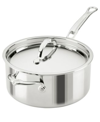 ProBond&reg; Luxe 4-Quart Professional Clad Stainless Steel Saucepan with Lid 