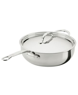 ProBond&reg; Luxe 5-Quart Professional Clad Stainless Steel Essential Pan with Lid