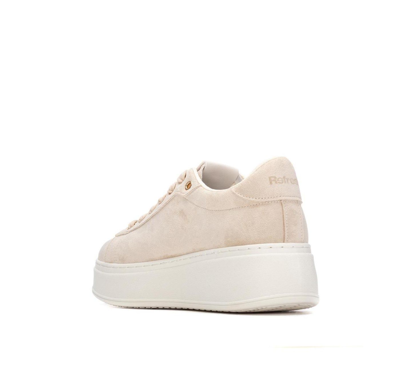 Женские кроссовки XTI Refresh Collection Platform Faux Suede, цвет: Бежевый — фото 2