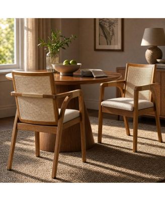  Set of 2 Dining Arm Chairs