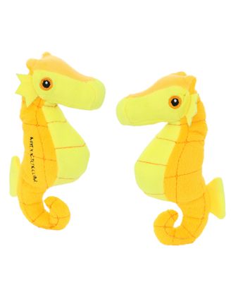 Jr Ocean Seahorse 2 Pack, Durable Plush Squeaky Dog Toy