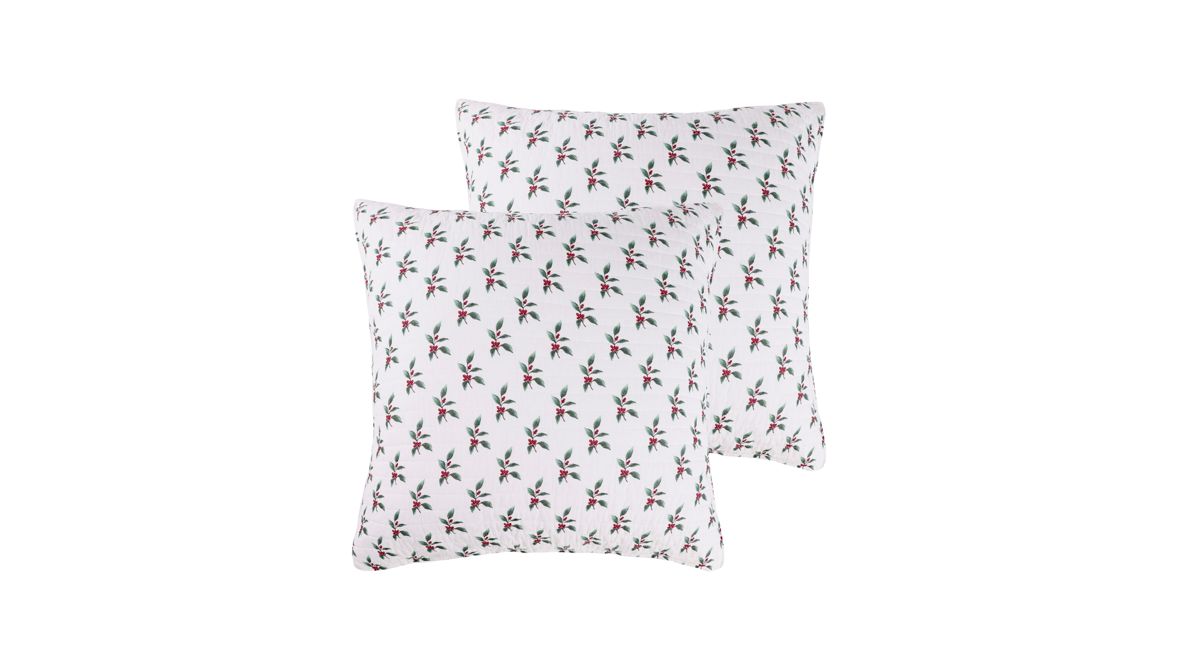 Levtex Home Berry Bloom 2-Piece Sham Set, European