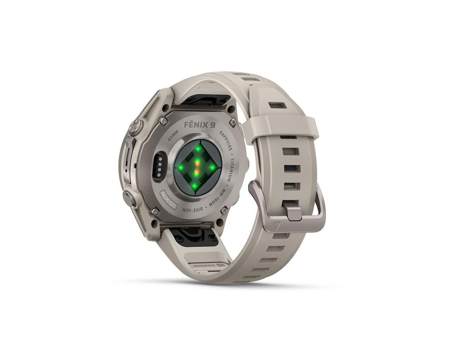 Мультиспортивные GPS-смарт-часы Garmin Fenix 9, 43 мм, силиконовый ремешок Fog Gray, цвет: Туманный серый — фото 5