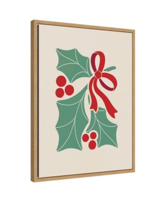 Sylvie Framed Canvas Christmas Icons Prima Set Nouveau Holly by Dominique Vari