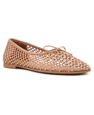 Women's Beautyy-R Rhinestone Mesh Ballet Flats