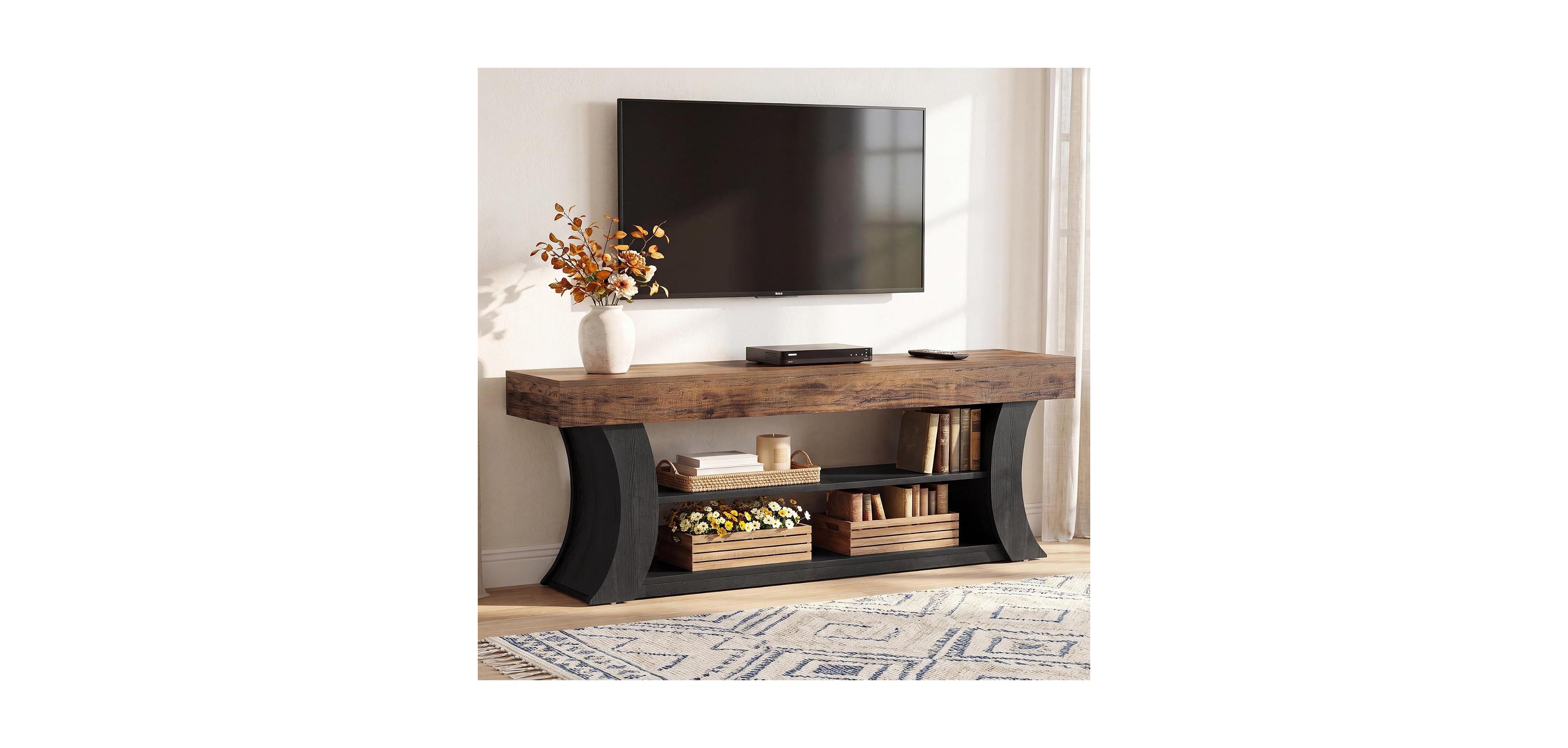 Tribesigns 70.87'' Tv Stand for TVs up to 75", Entertainment Center