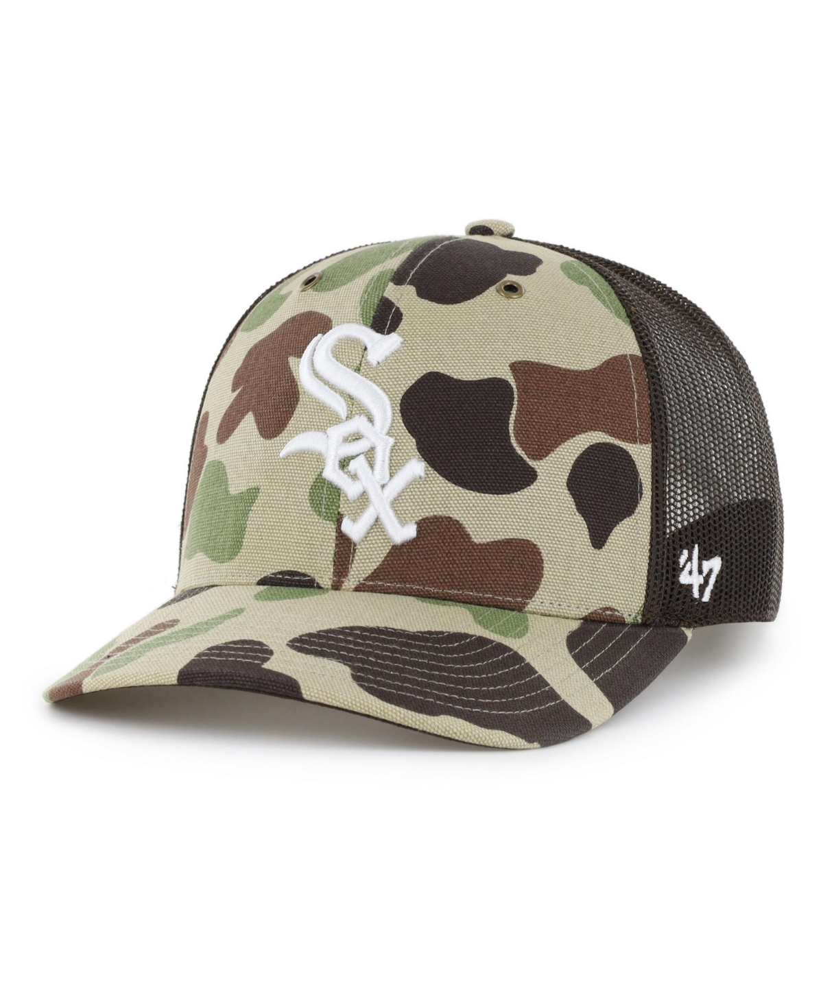 '47 Brand Men's Camo Chicago White Sox Duck Camo Trucker Hat
