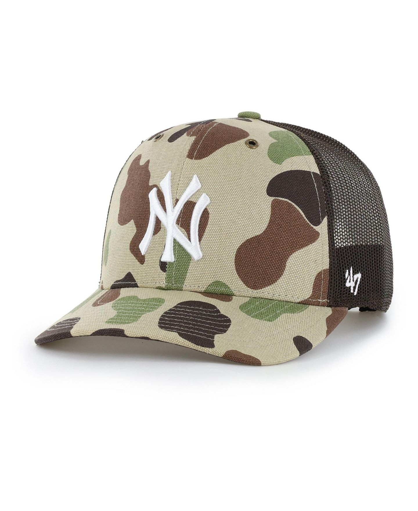 Мужская кепка '47 Brand Camo New York Yankees Duck Camo Trucker Hat — фото 1