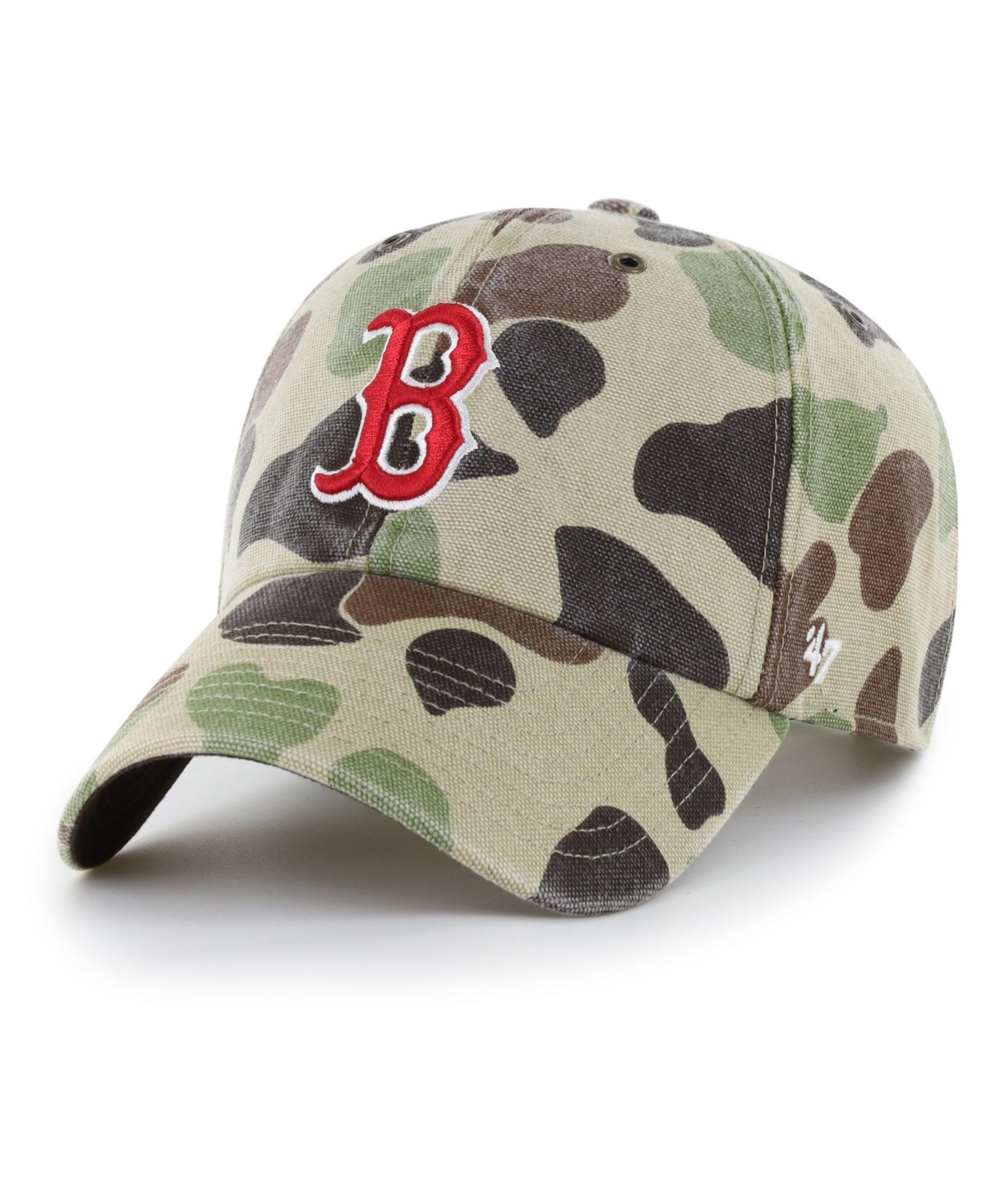 '47 Brand Men's Camo Boston Red Sox Duck Camo Clean Up Adjustable Hat - Camo