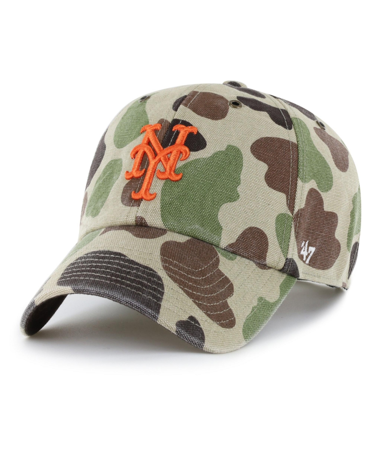'47 Brand Men's Camo New York Mets Duck Camo Clean Up Adjustable Hat - Camo