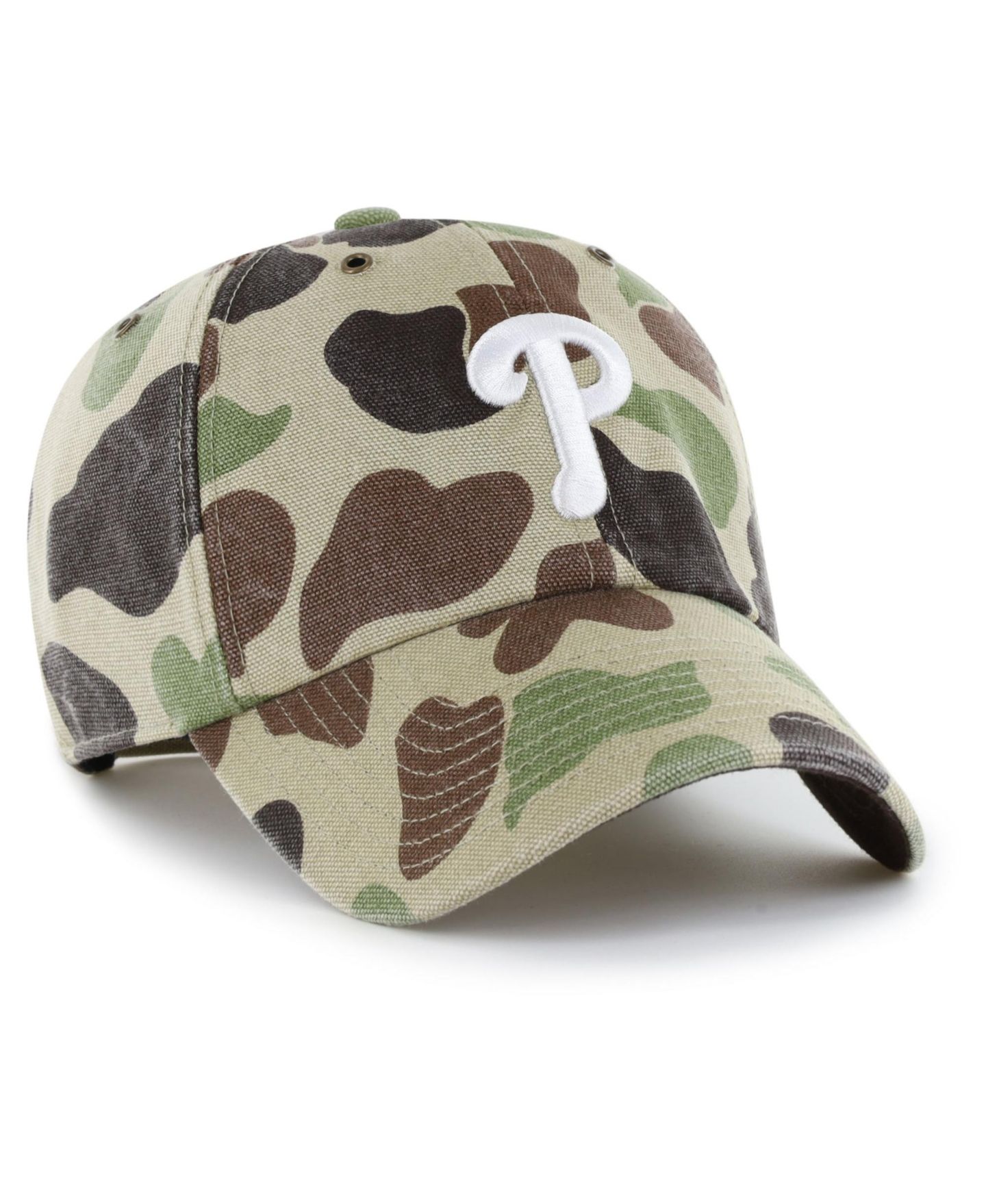 Мужская кепка '47 Brand Camo Philadelphia Phillies Duck Camo Clean Up Adjustable Hat — фото 2