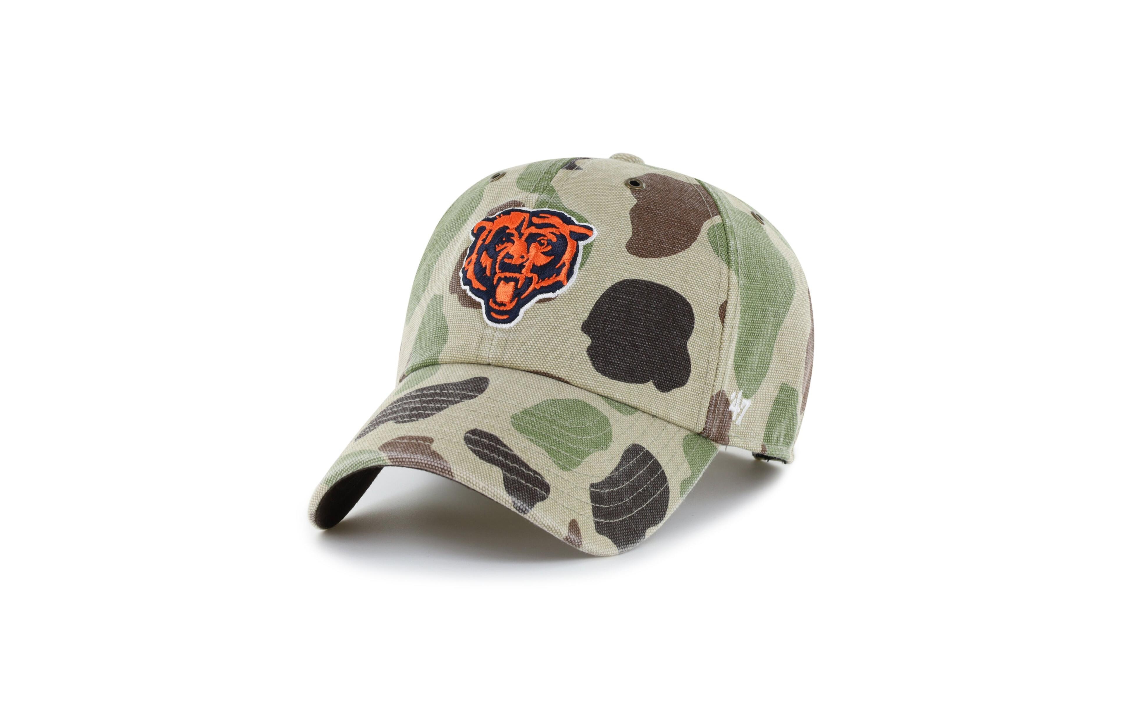 '47 Brand Men's Camo Chicago Bears Duck Camo Clean Up Adjustable Hat