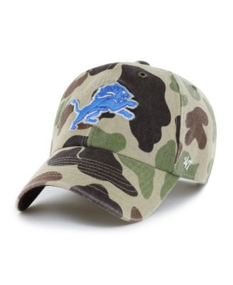 Men's Camo Detroit Lions Duck Camo Clean Up Adjustable Hat