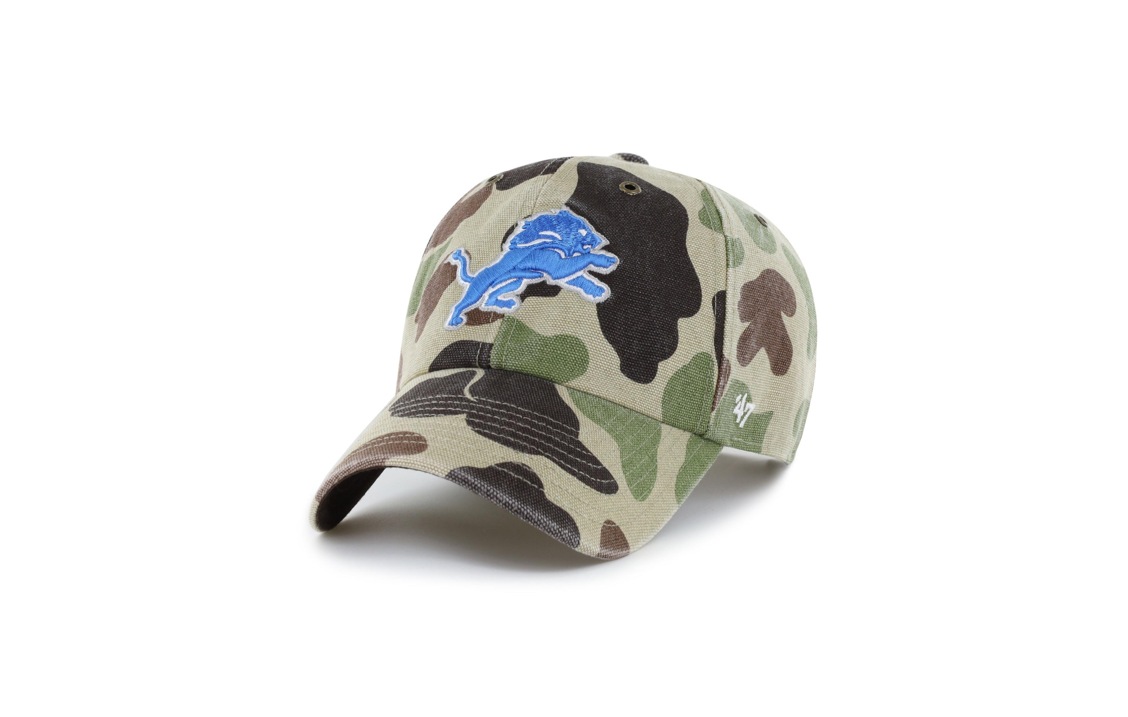 '47 Brand Men's Camo Detroit Lions Duck Camo Clean Up Adjustable Hat