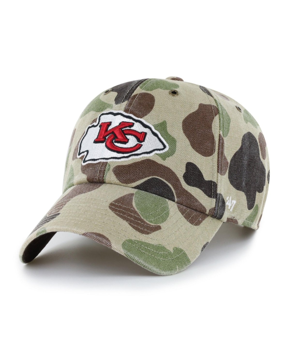 '47 Brand Men's Camo Kansas City Chiefs Duck Camo Clean Up Adjustable Hat - Camo