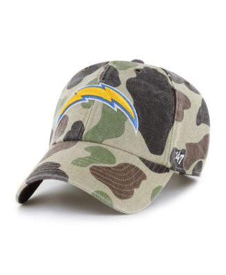 Men's Camo Los Angeles Chargers Duck Camo Clean Up Adjustable Hat