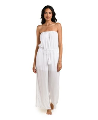 Women's Crinkle Charm Halter Jumpsuit