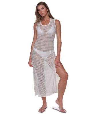 Women's Mesh Maxi Dress Swim Cover-Up 