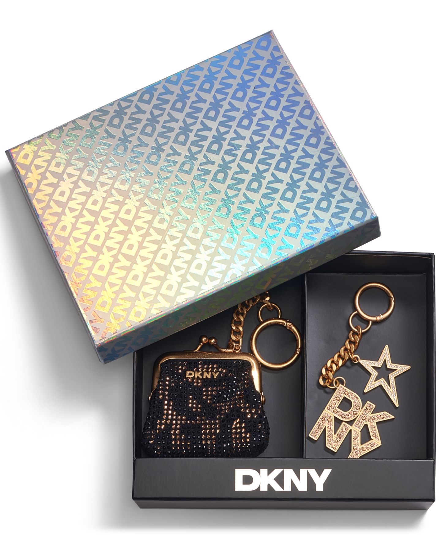 Женский брелок DKNY Kiss-Lock Suede Bag Charm, цвет: Разноцветный — фото 7