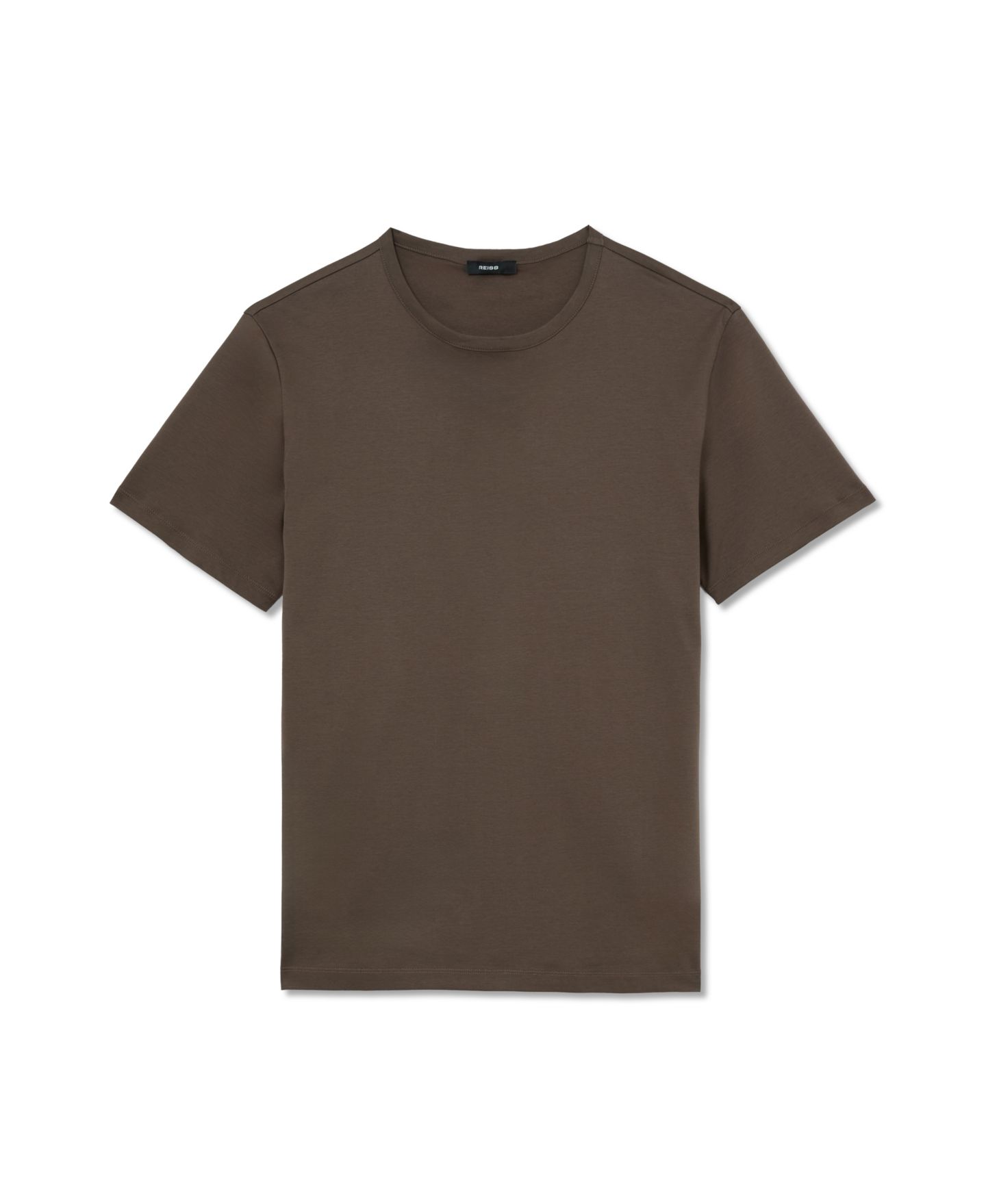 Мужская футболка REISS Crew Neck Short-Sleeve Air-Water Finish, цвет: Серо-коричневый коричневый — фото 5
