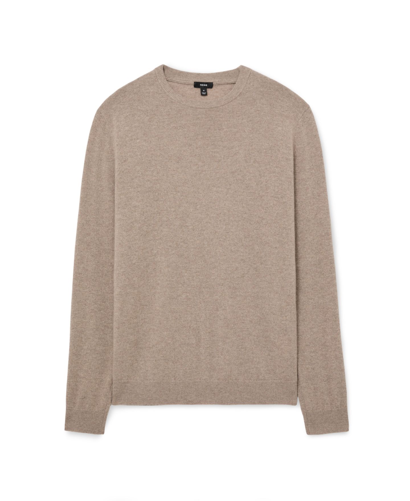 Мужской свитер REISS Monarch Cashmere Crew-Neck, цвет: Серо-коричневый меланжевый — фото 5