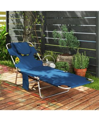 Folding beach chair, Oxford Fabric, Steel Construction