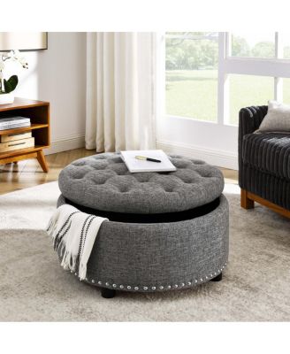 Tufted Storage Ottoman