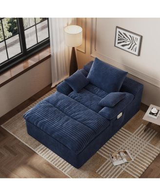 Corduroy Single-Seat Sofa, No Assembly