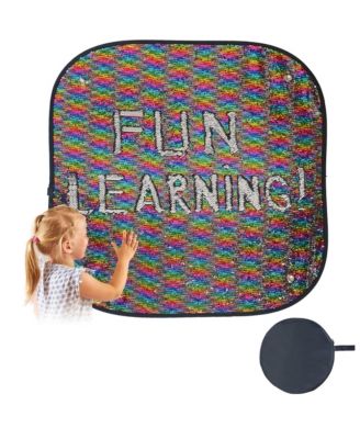Reversible Sequins Sensory Flip Fabric Wall Panel