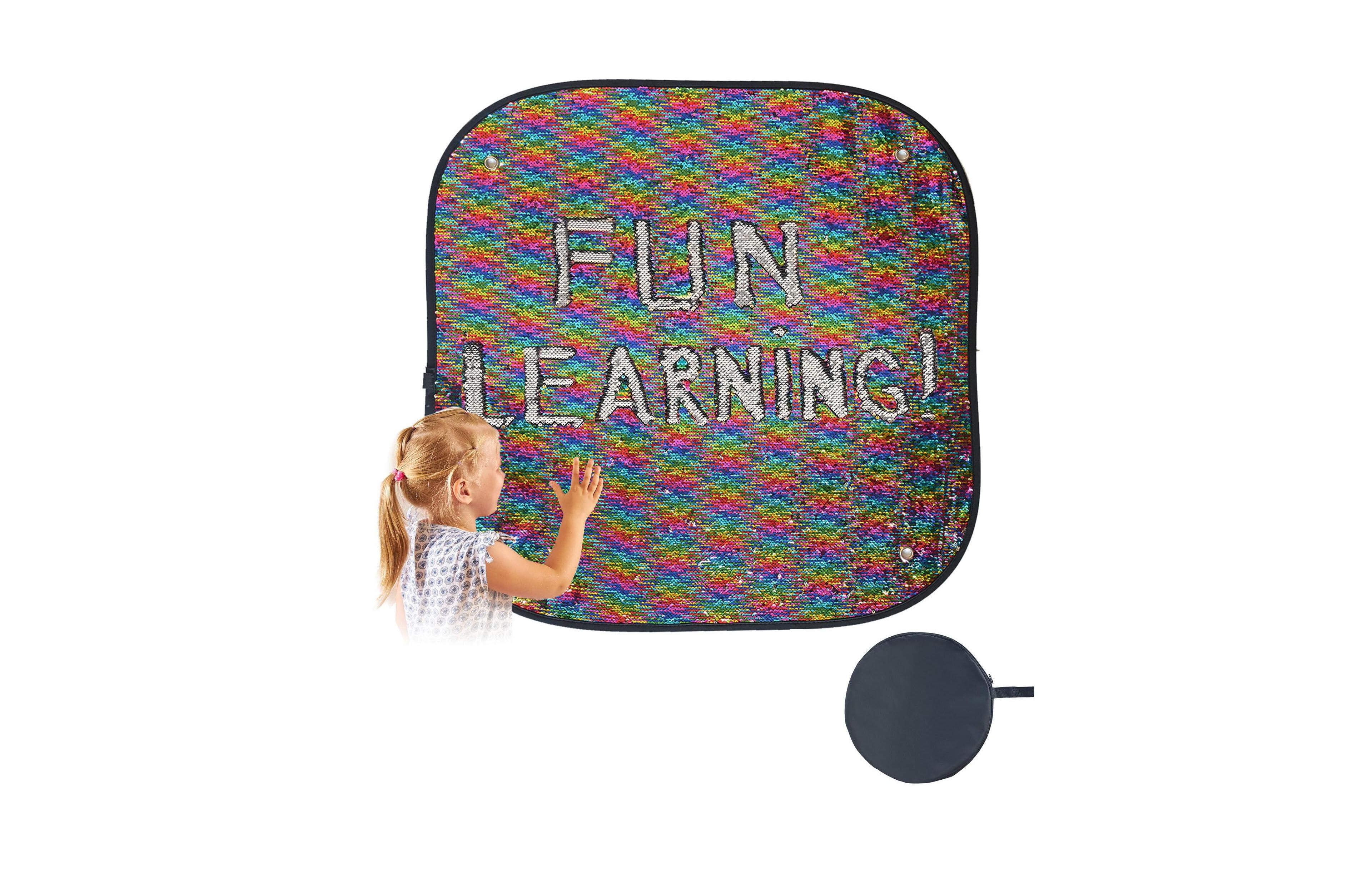 Aeelike Reversible Sequins Sensory Flip Fabric Wall Panel