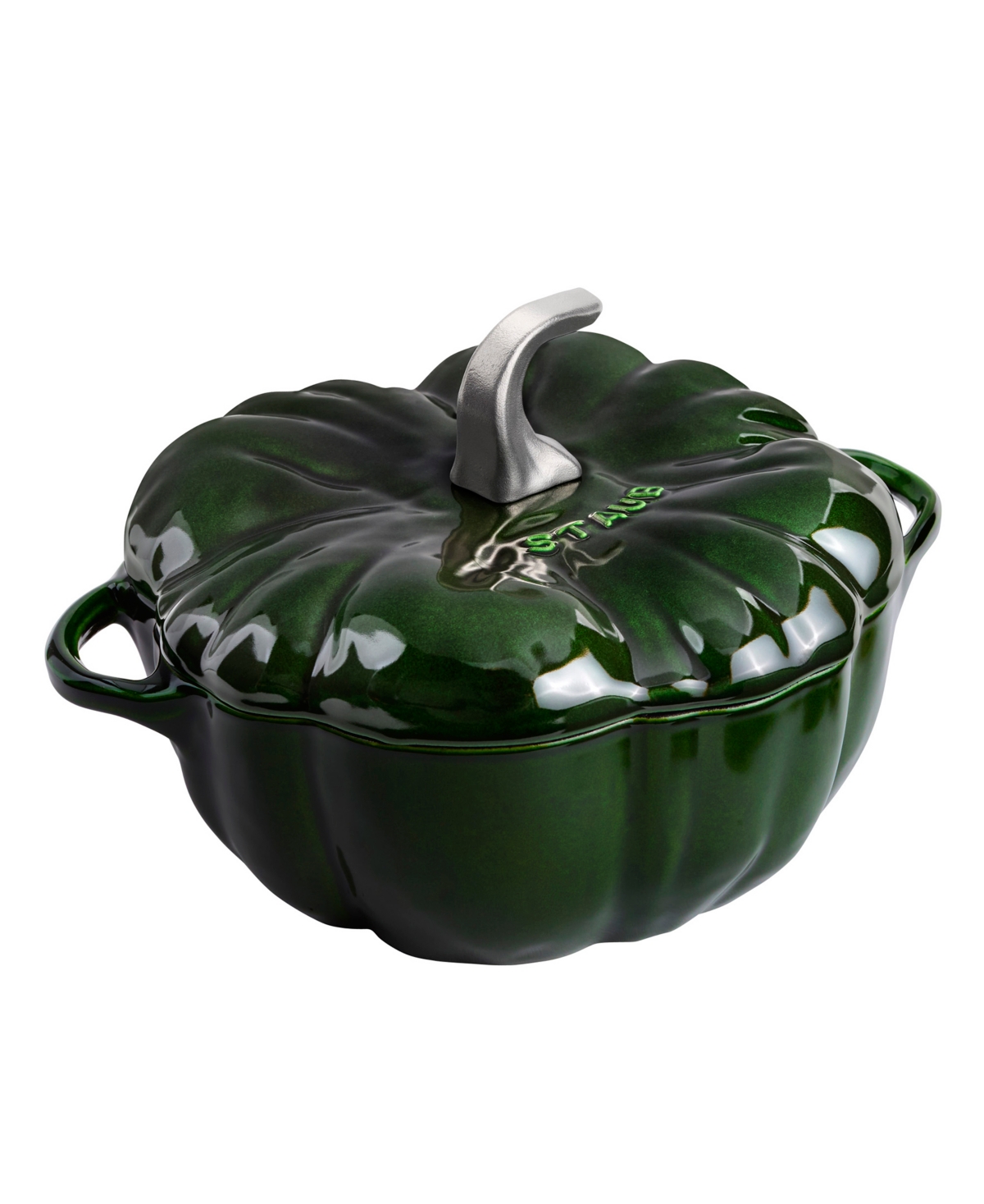 Staub Cast Iron 3.5-Quart Pumpkin Dutch Oven - Green