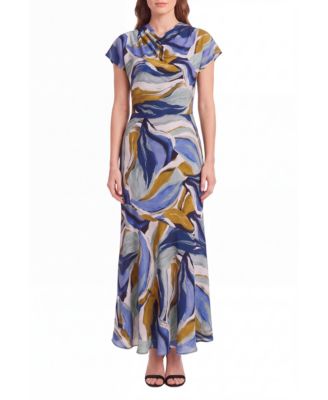 Women's Fit & Flare Short-Sleeve Midi Dress