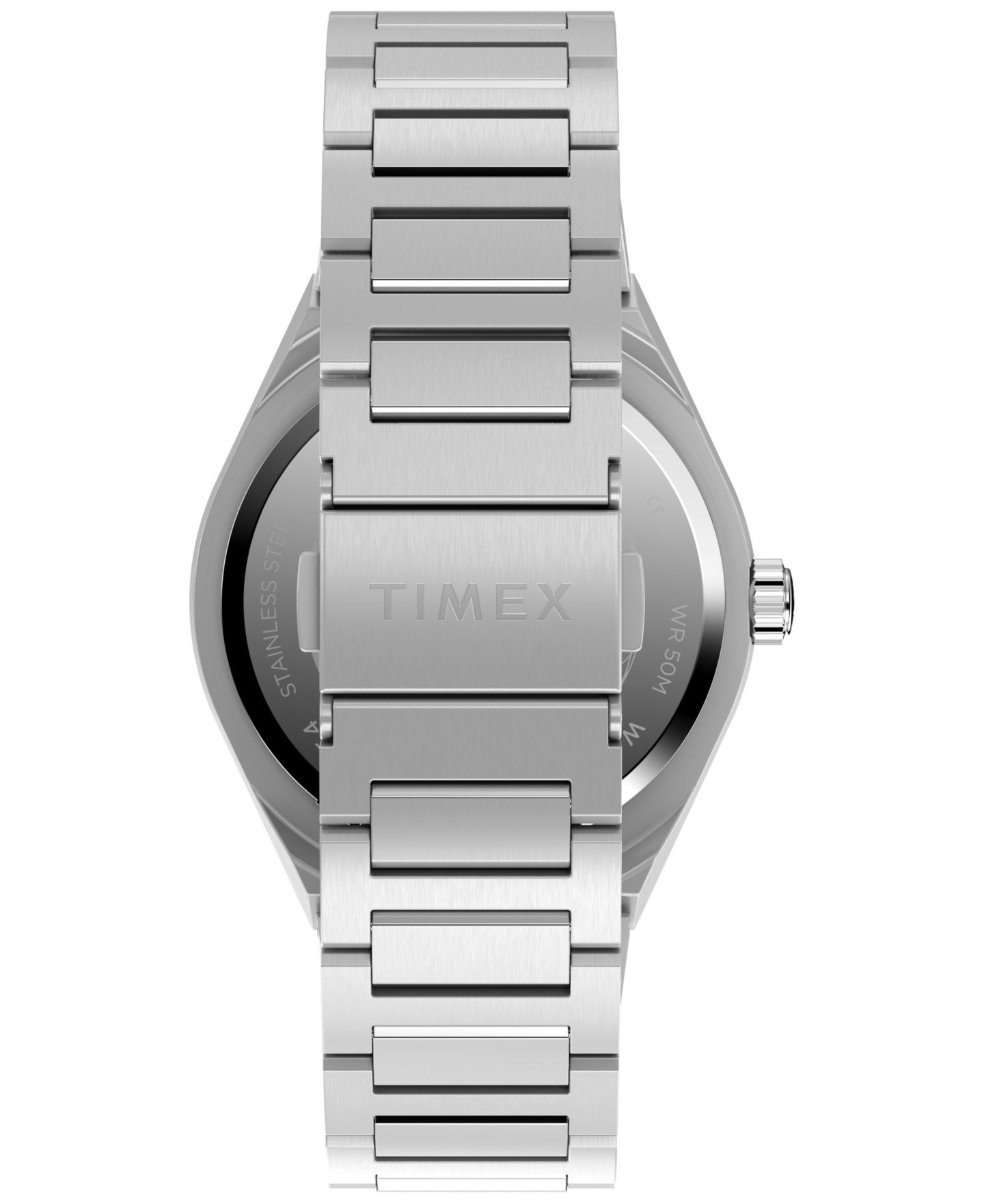Мужские часы Timex Quartz Analog Continental Silver-Tone Stainless Steel 39mm — фото 3