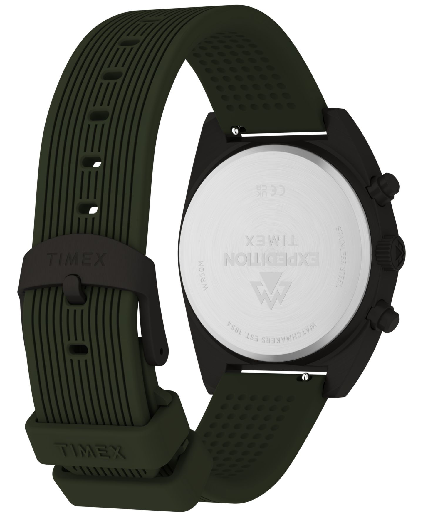 Мужские часы Timex Quartz Capstone Chronograph Green Silicone 41mm — фото 5