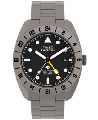 Men's Automatic Sport Expedition Pioneer Black Titanium Watch 41mm