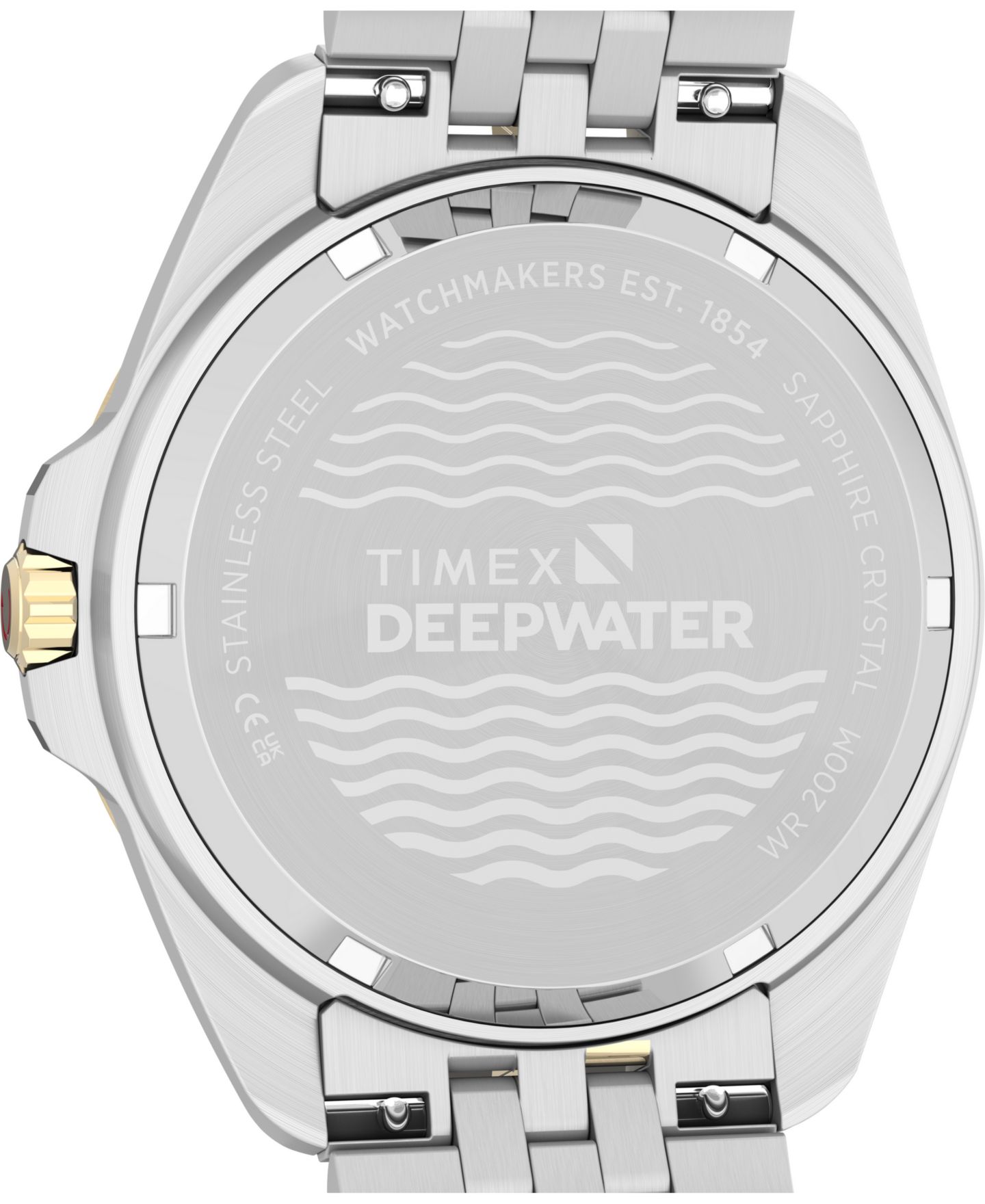 Мужские часы Timex Quartz Analog Deepwater Arctic Two-Tone Stainless Steel 40.5mm — фото 4