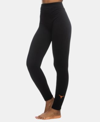Women's Black Texas Longhorns Fleece Leggings