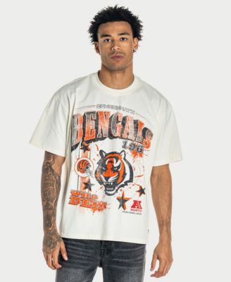 Men's and Women's Cream Cincinnati Bengals Oversized Graphic Streetwear T-Shirt