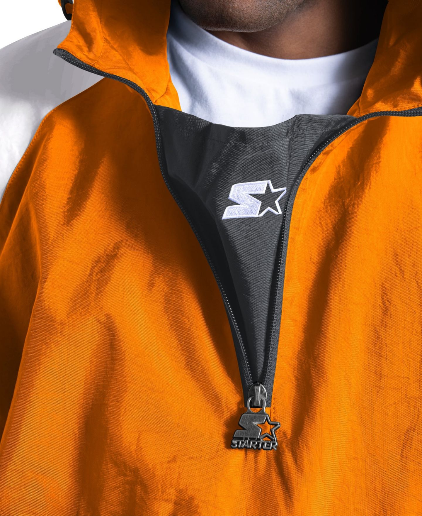 Мужская куртка Starter Tennessee Orange Tennessee Volunteers Street Cut Half-Zip — фото 2