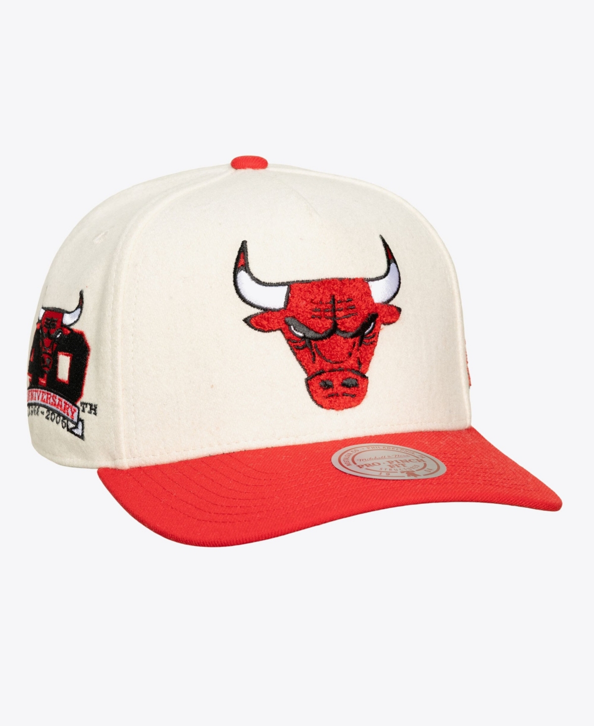 Mitchell & Ness Men's and Women's Cream Chicago Bulls Cream Team Pro Adjustable Hat - Cream