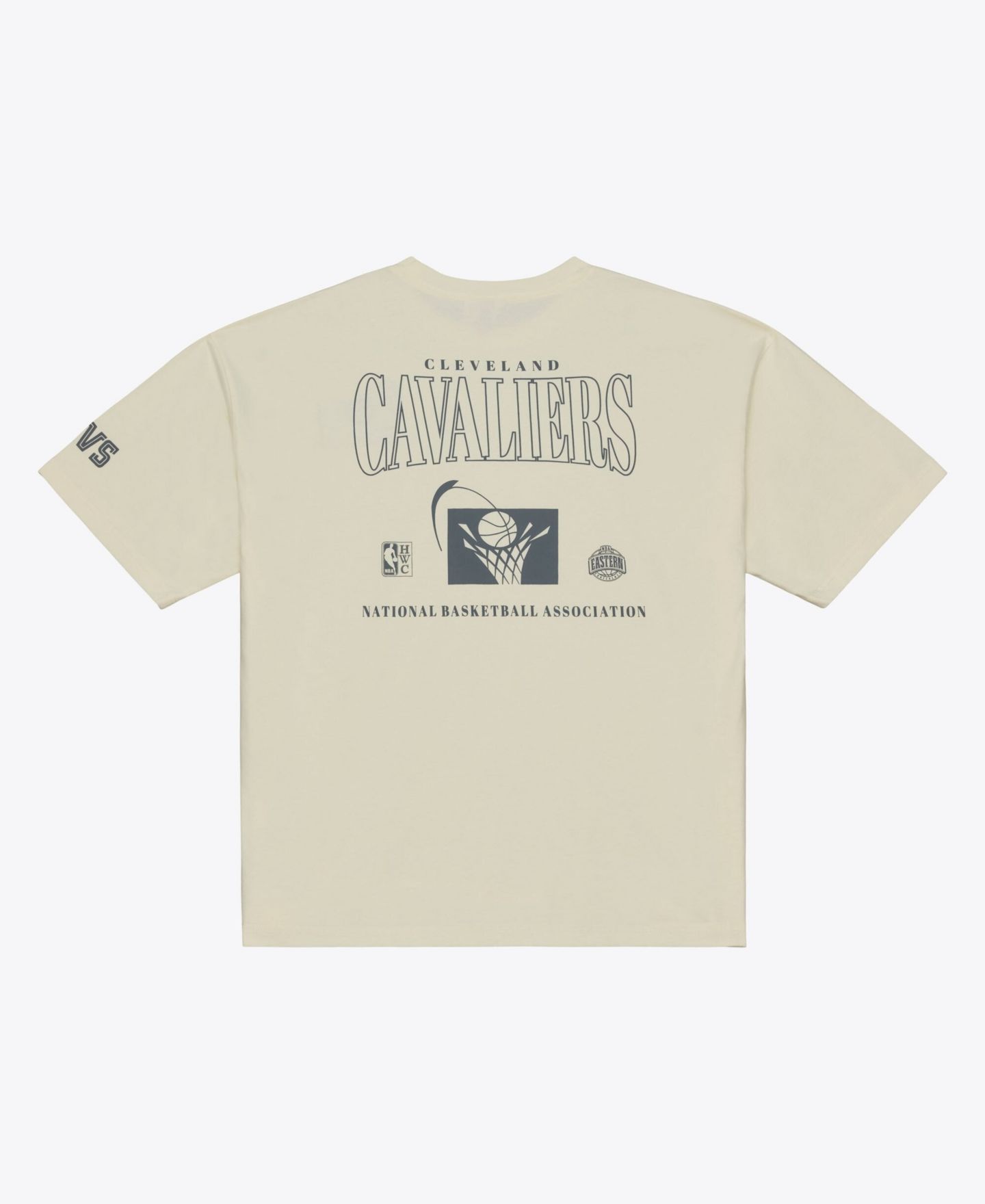 Мужская футболка Mitchell & Ness Oatmeal Cleveland Cavaliers Heritage Hues Oversized — фото 2
