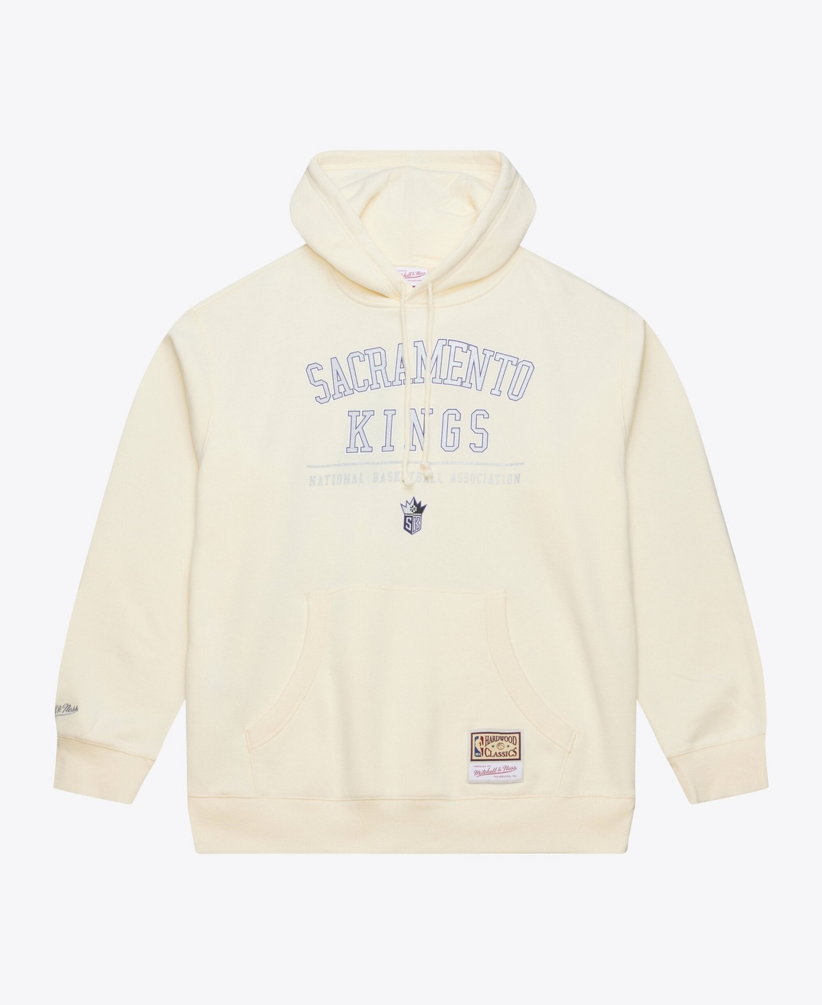 Mitchell & Ness Men's Cream Sacramento Kings Walk-Off Fleece Hoodie