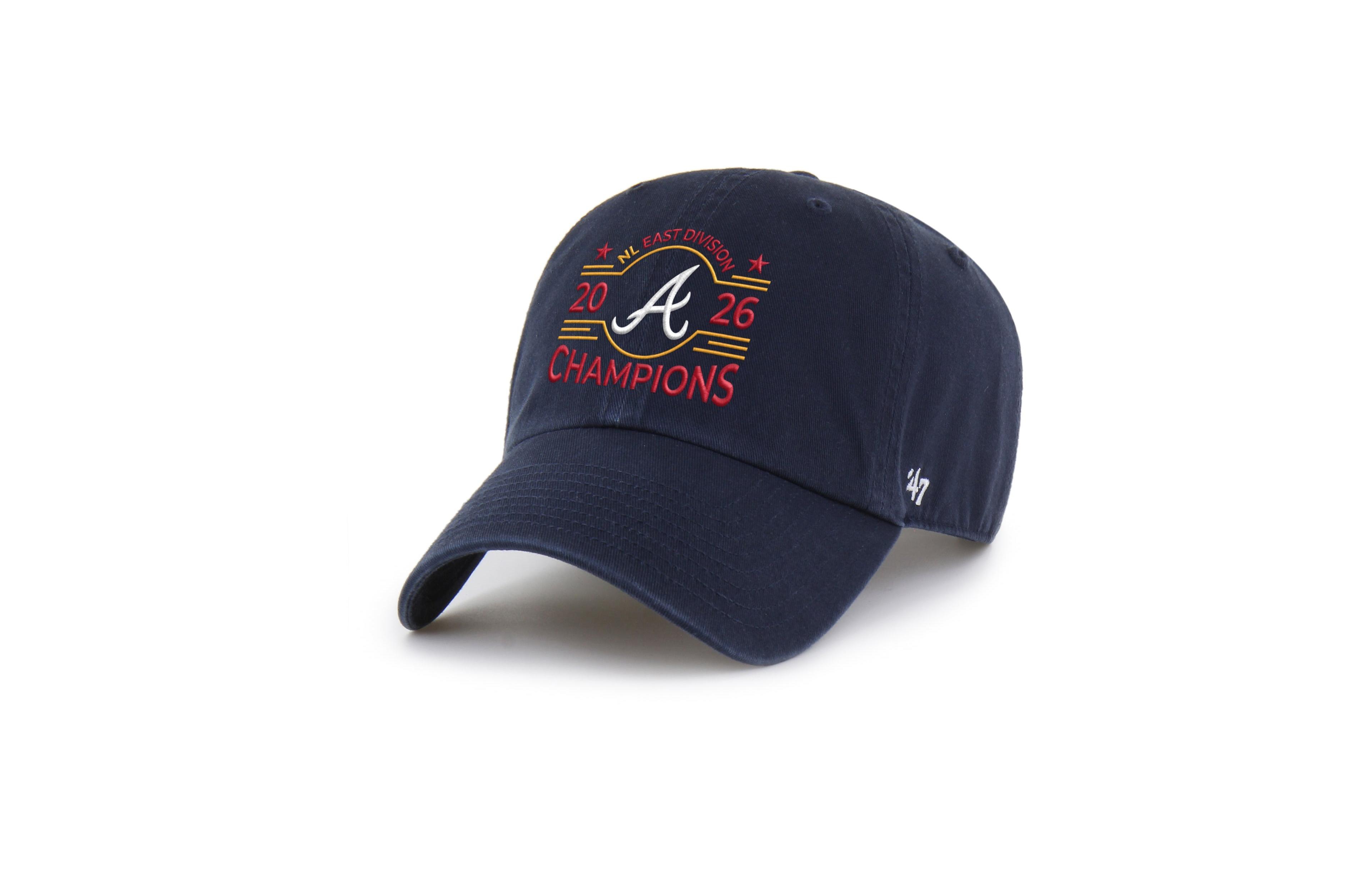 '47 Brand Men's Navy Atlanta Braves 2026 Nl East Division Champions Clean Up Adjustable Hat