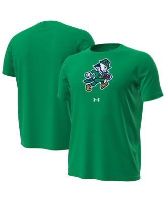 Men's Kelly Green Notre Dame Fighting Irish Football Leprechaun Tech Stretch T-Shirt